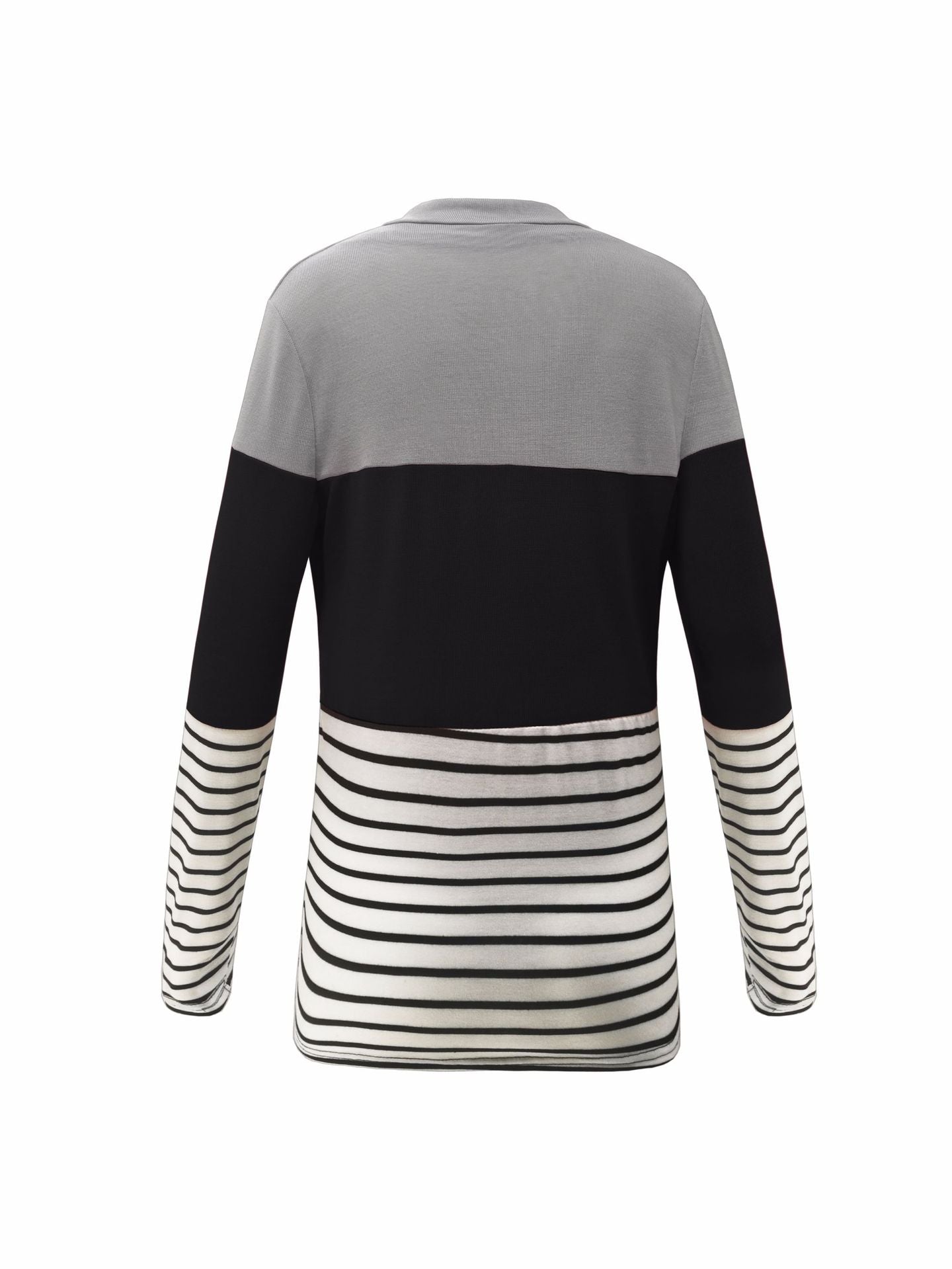 Stripe Splicing Cardigan