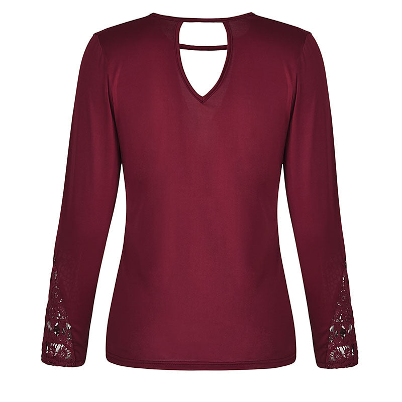 V Neck Lace Top