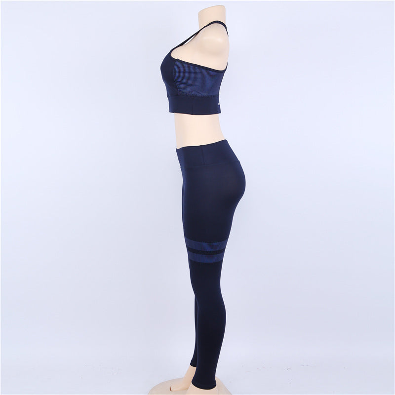 Yoga Trousers And Tops Two Pieces Set