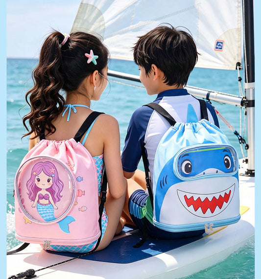 Children's Cartoon Wet and Dry Separation Swimming Bag