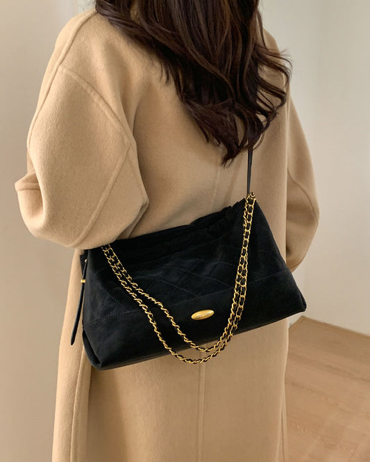 Frosted Quilted Chain Bag