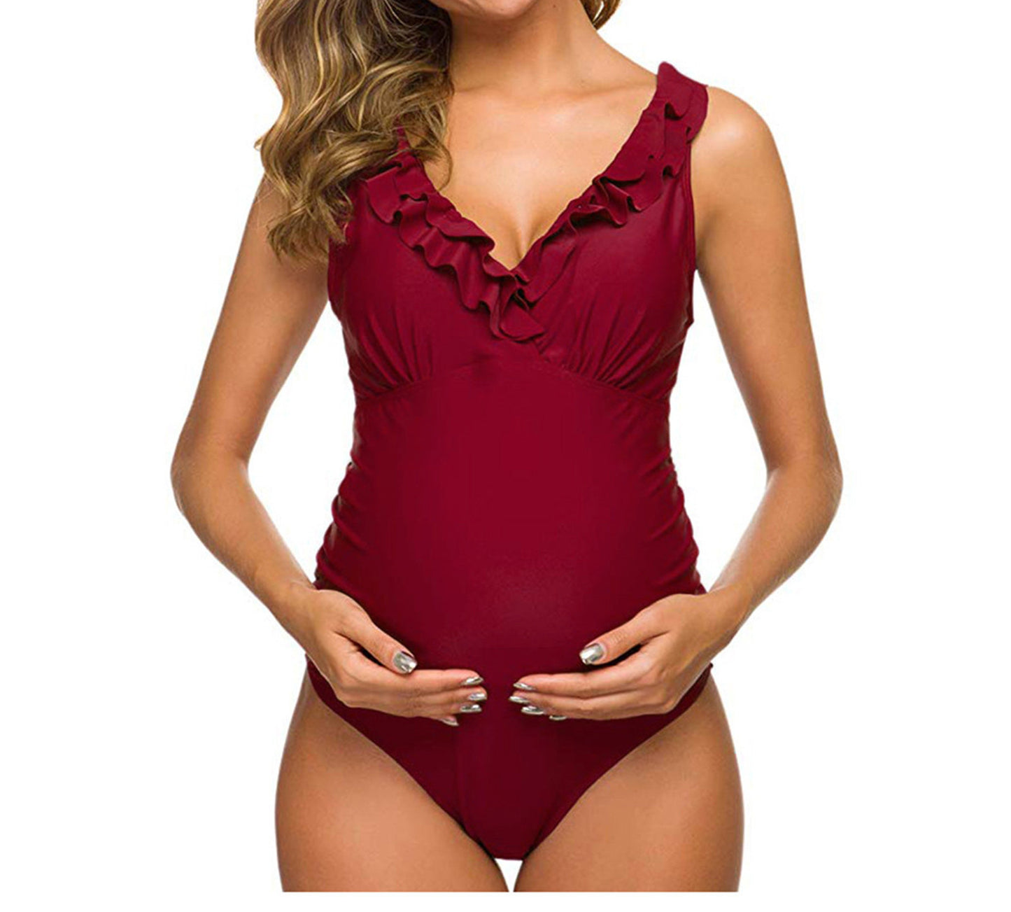 V Neck Maternity Swimwear
