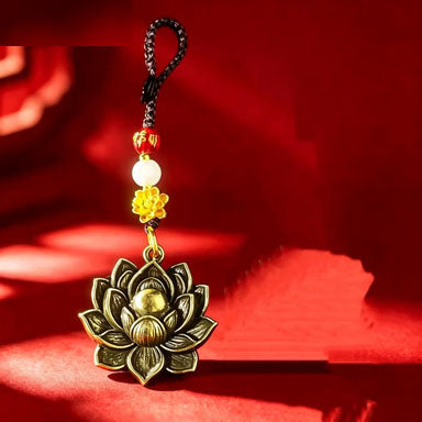 Lotus Blossoms Auspicious and Fashionable Jewelry Pendant
