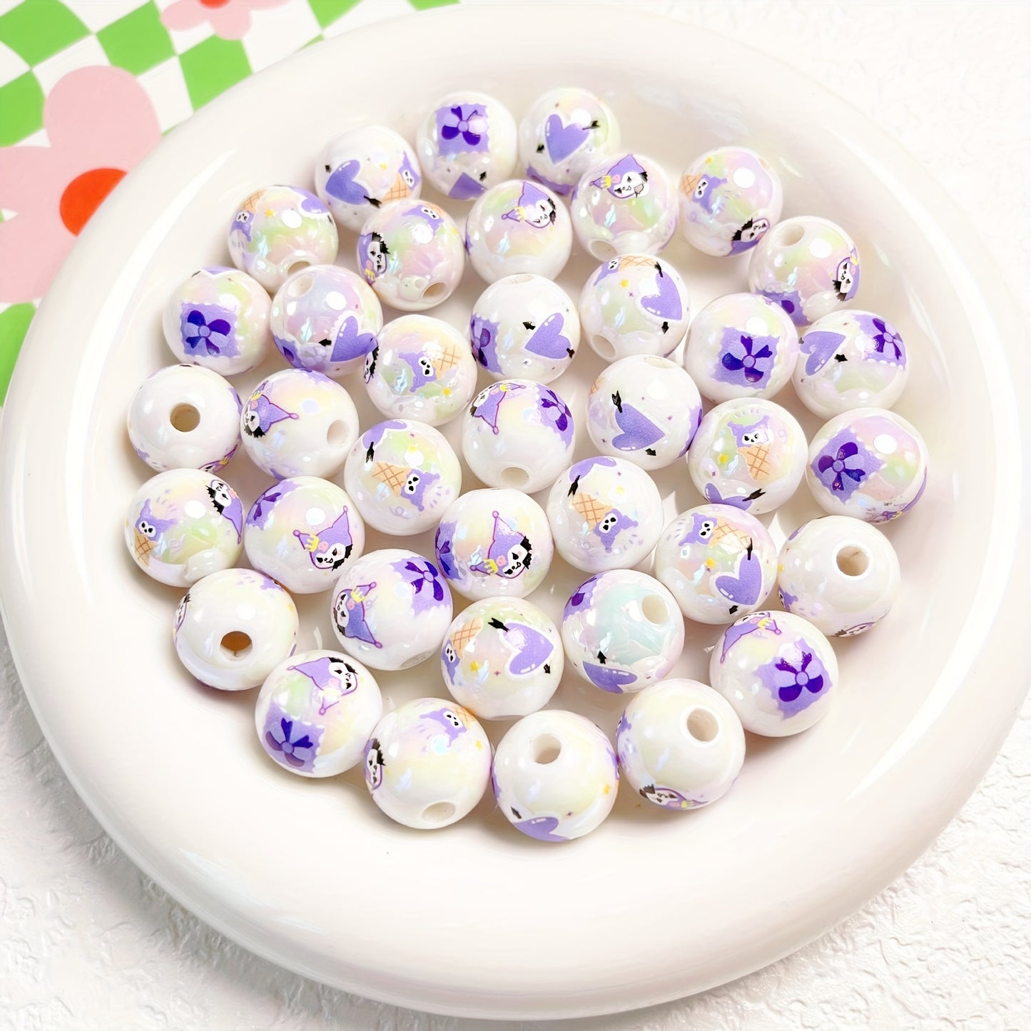 10 pcs Cartoon Beads DIY Bracelet Necklace