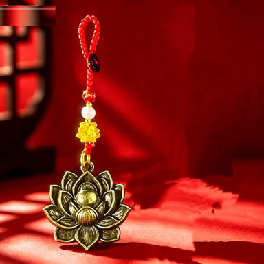 Lotus Blossoms Auspicious and Fashionable Jewelry Pendant