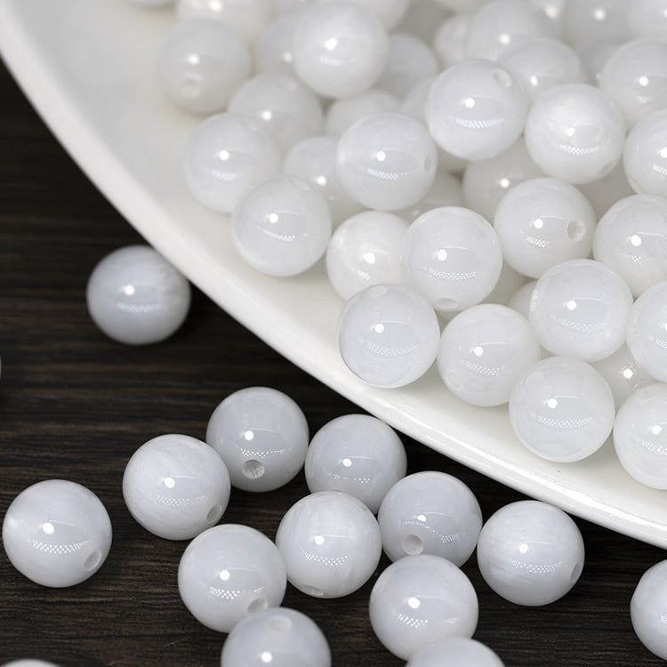 8/10/12mm Round Beads DIY Bracelets Necklace Accessories 50pcs