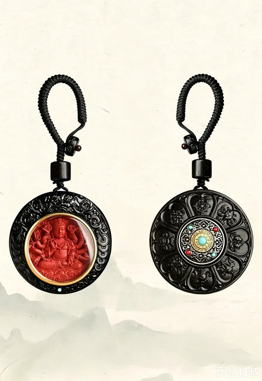 Original Ebony Pixiu Zodiac Car Keychain Bag Pendant