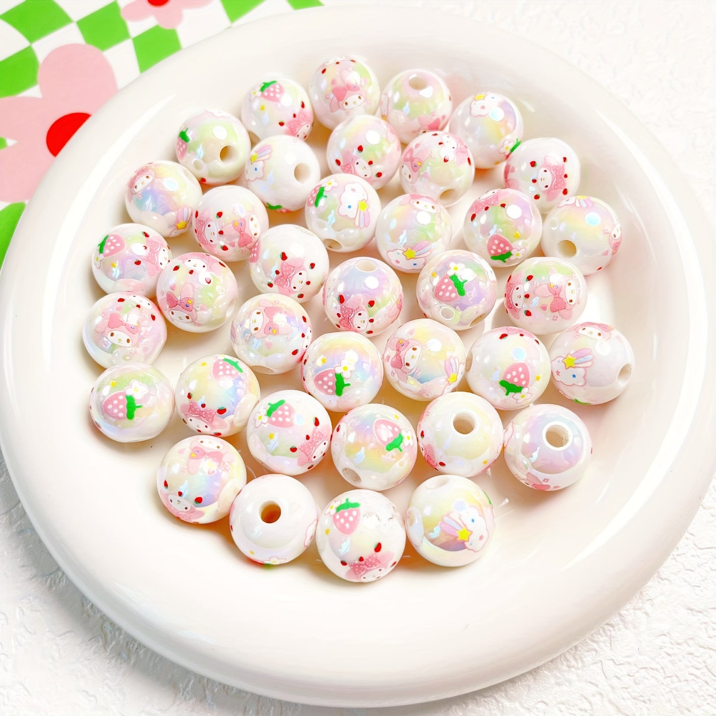 10 pcs Cartoon Beads DIY Bracelet Necklace