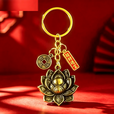 Lotus Blossoms Auspicious and Fashionable Jewelry Pendant