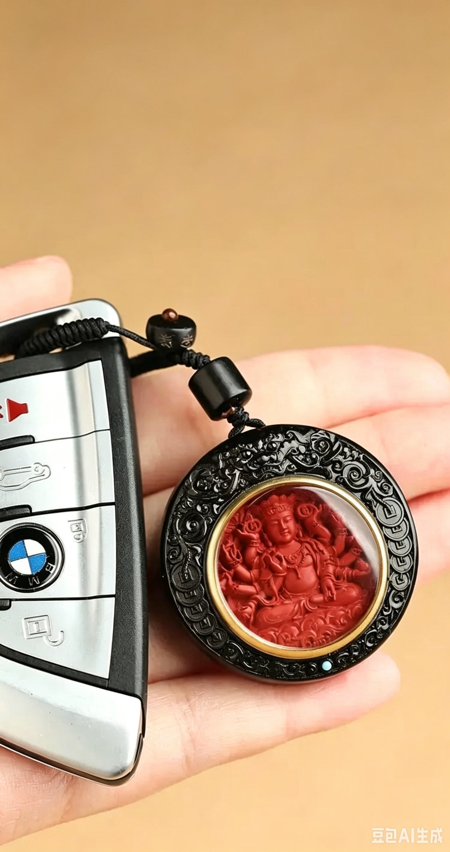 Original Ebony Pixiu Zodiac Car Keychain Bag Pendant