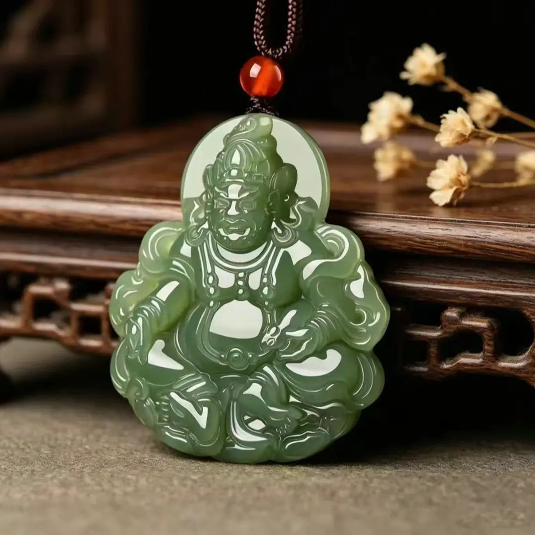 Glass God of Wealth Pendant
