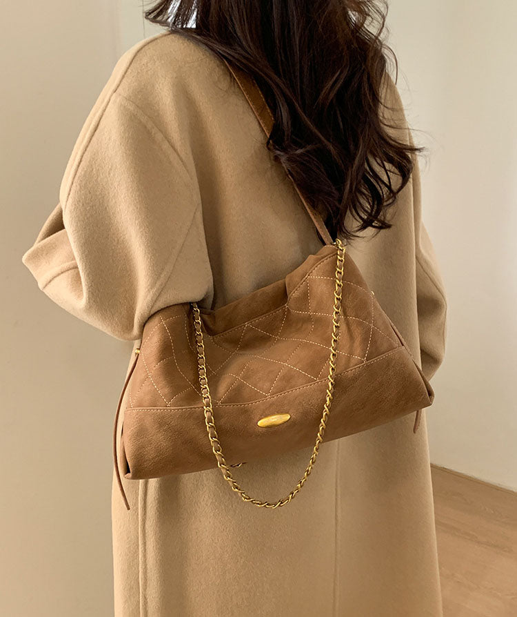 Frosted Quilted Chain Bag