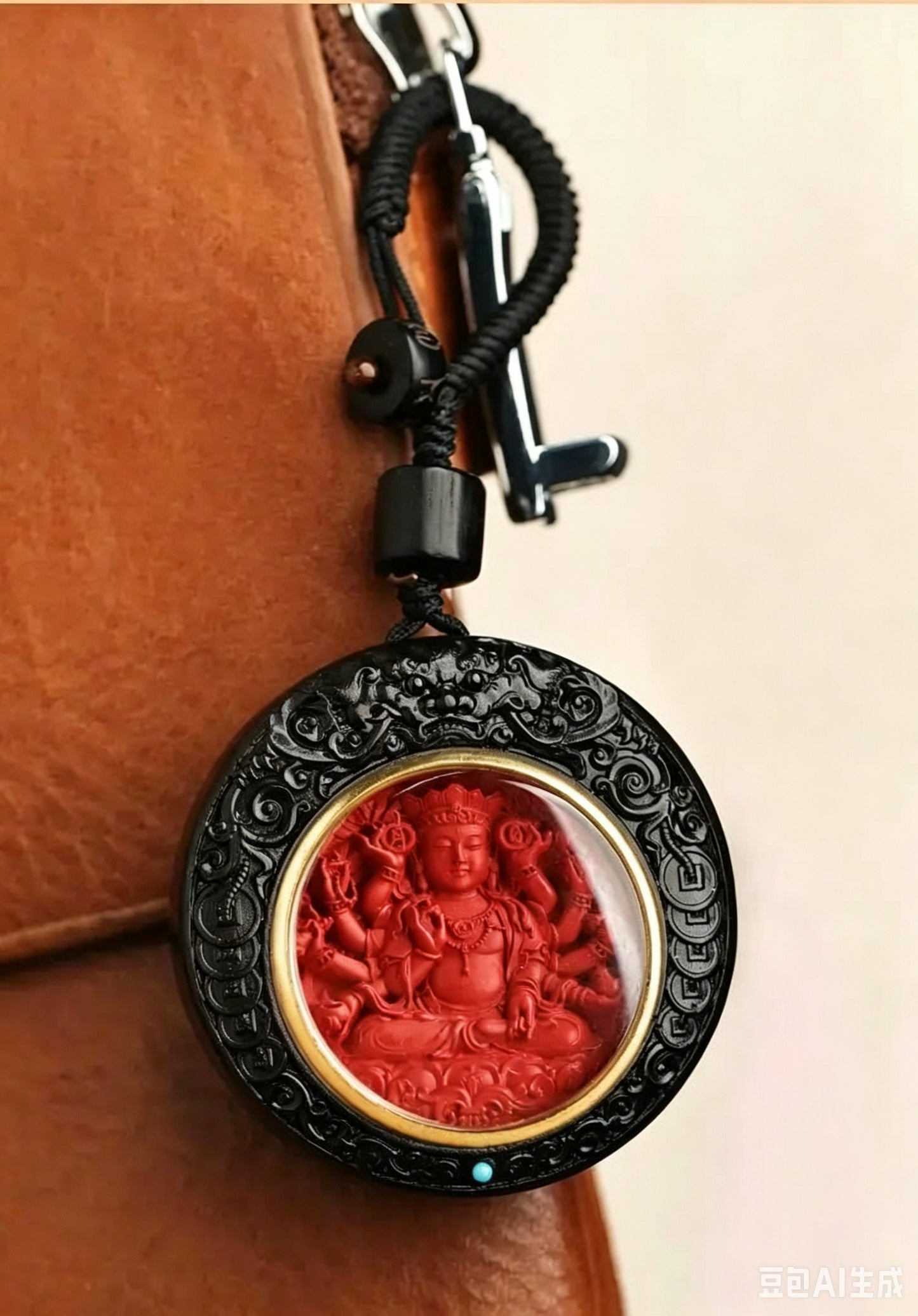Original Ebony Pixiu Zodiac Car Keychain Bag Pendant
