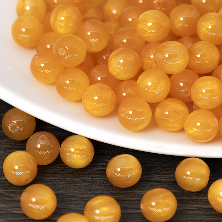 8/10/12mm Round Beads DIY Bracelets Necklace Accessories 50pcs
