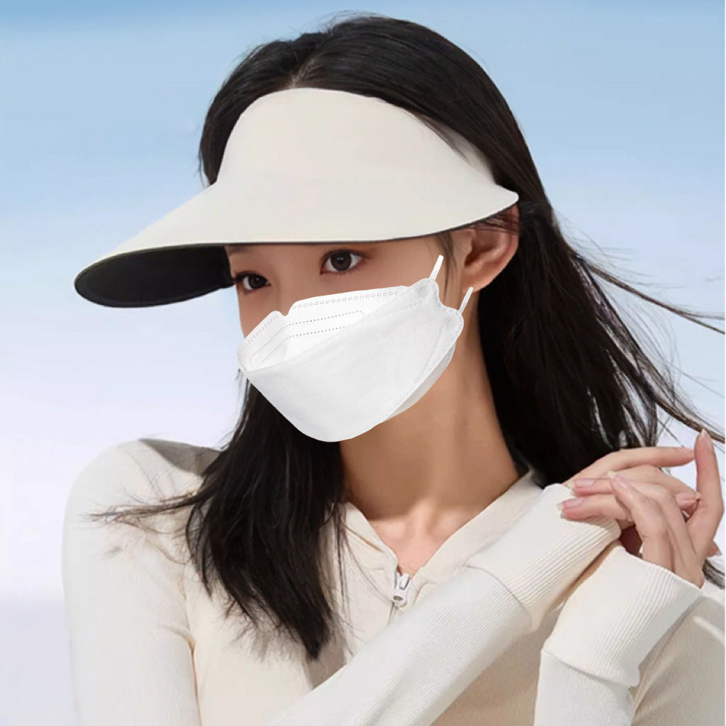 Seamless One-piece Sun Protection Ice Silk Foldable Sun Hat