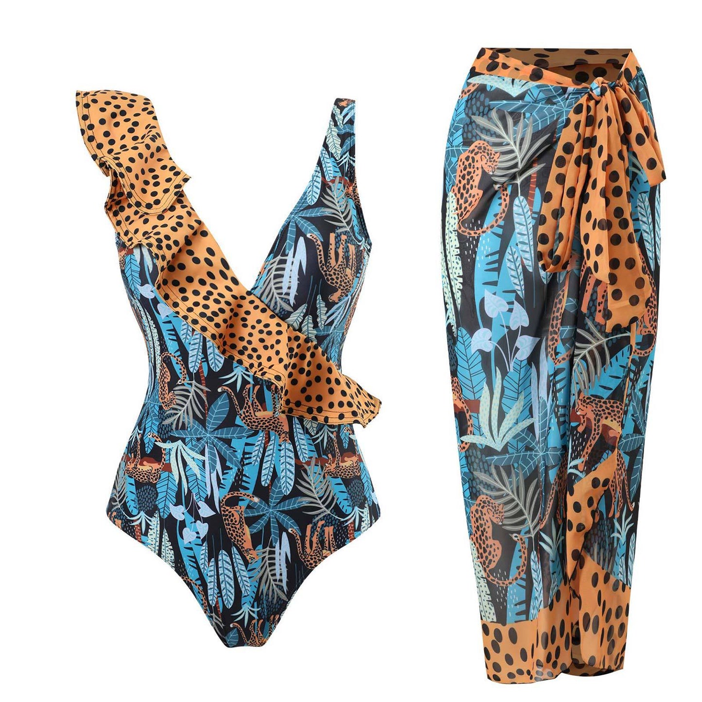 Leopard Print Swimwear