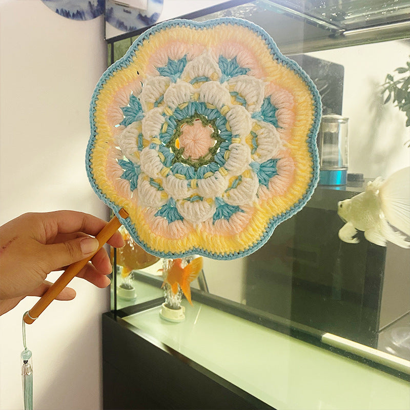 Hand-crocheted Wool Fan