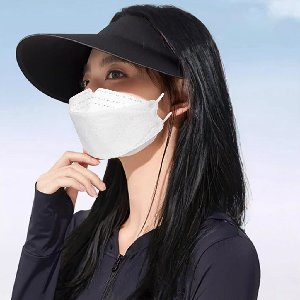 Seamless One-piece Sun Protection Ice Silk Foldable Sun Hat