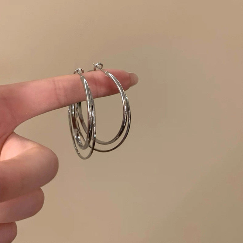 Double Circle Earrings