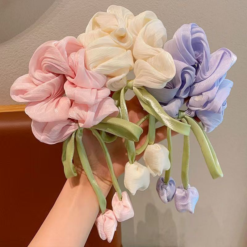 Tulip Flower Hair Tie for Children