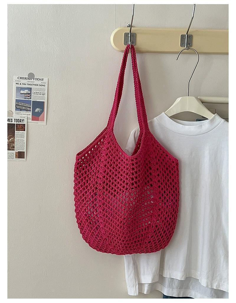 Hollowed-out Knit Bag