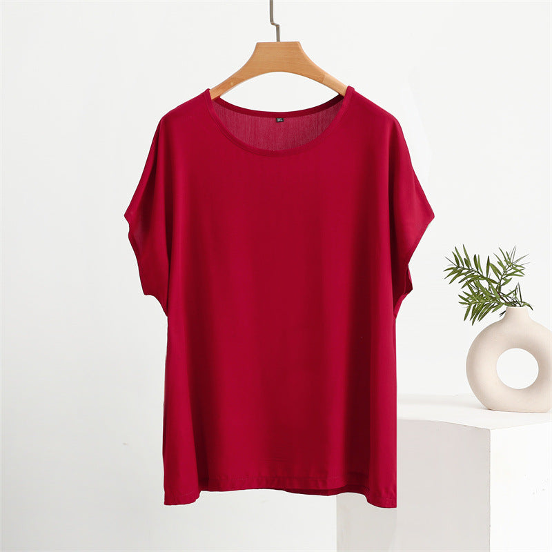 Middle-aged And Elderly Women's Round Neck Top