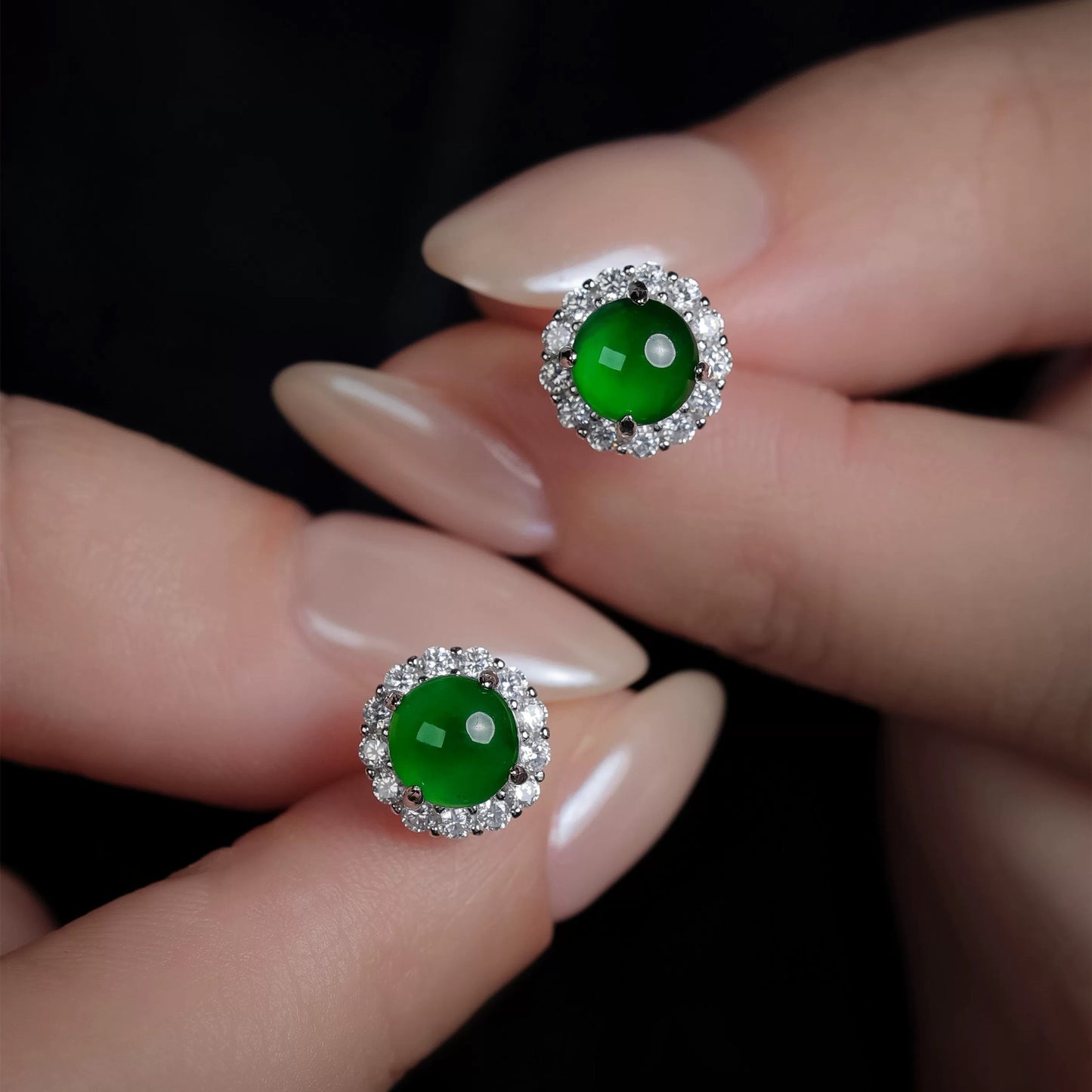 Imitation Chalcedony Earrings