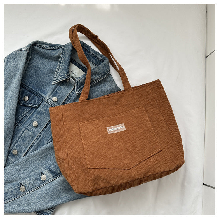 Corduroy Shoulder Bag