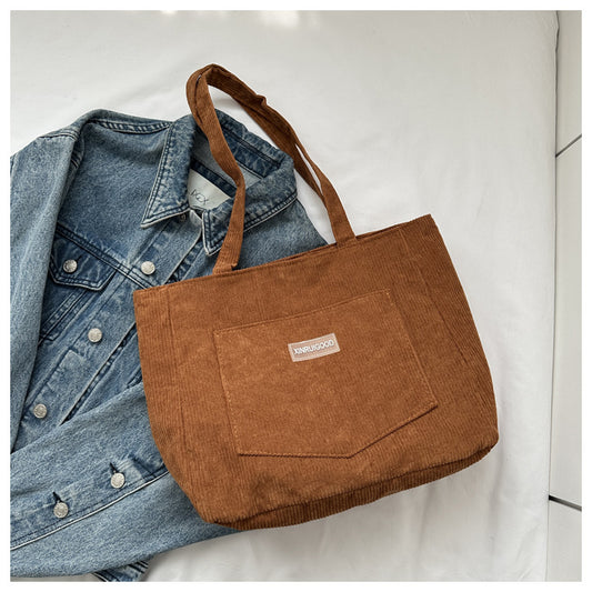 Corduroy Shoulder Bag