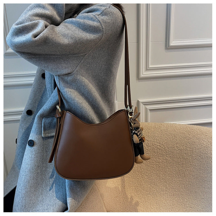 Casual Crossbody Bag With Pendant