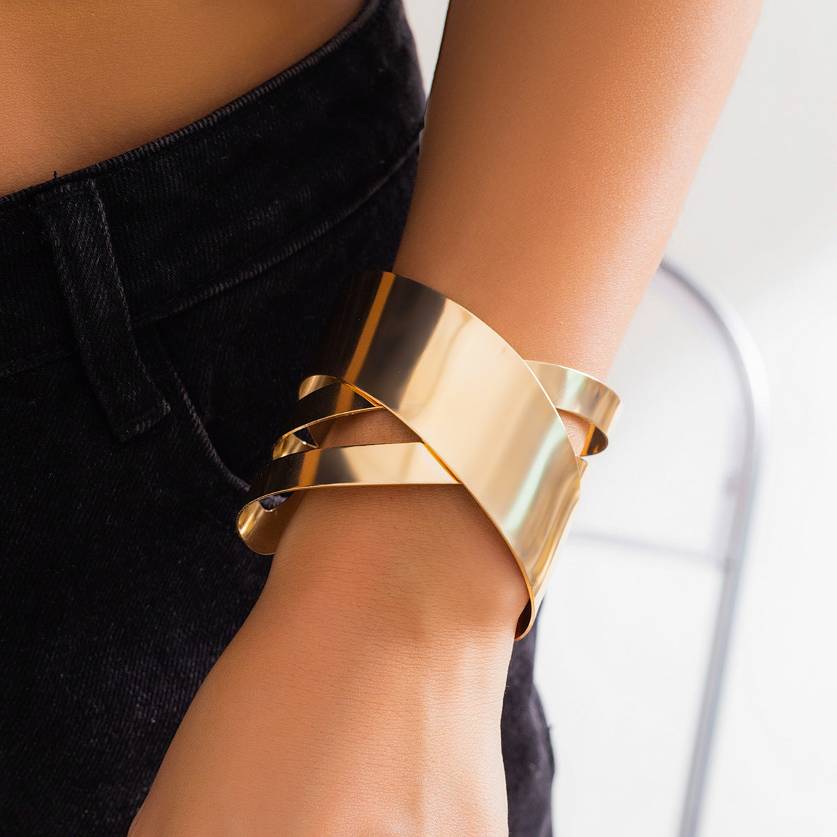 Metal Adjustable Opening Bracelet