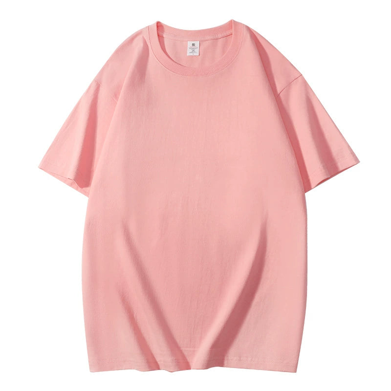 Solid Color T-Shirt For Men And Women