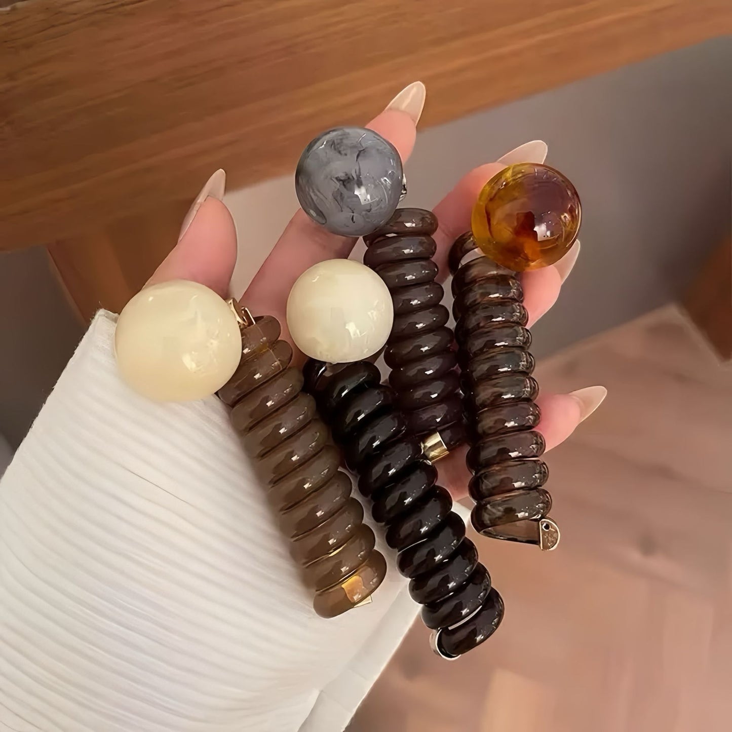Telephone Cord Hair Tie