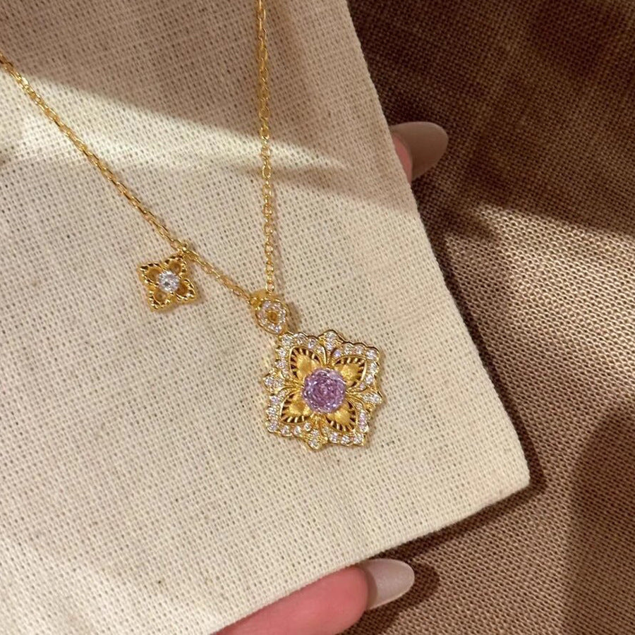 Four-leaf clover necklace