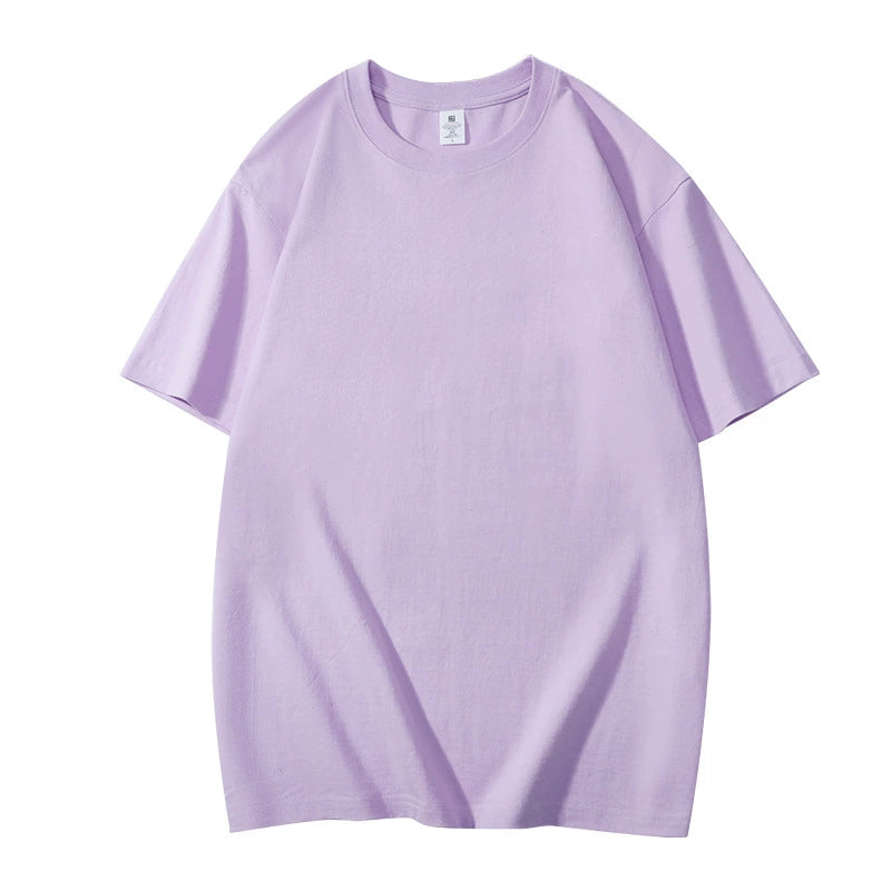 Solid Color T-Shirt For Men And Women