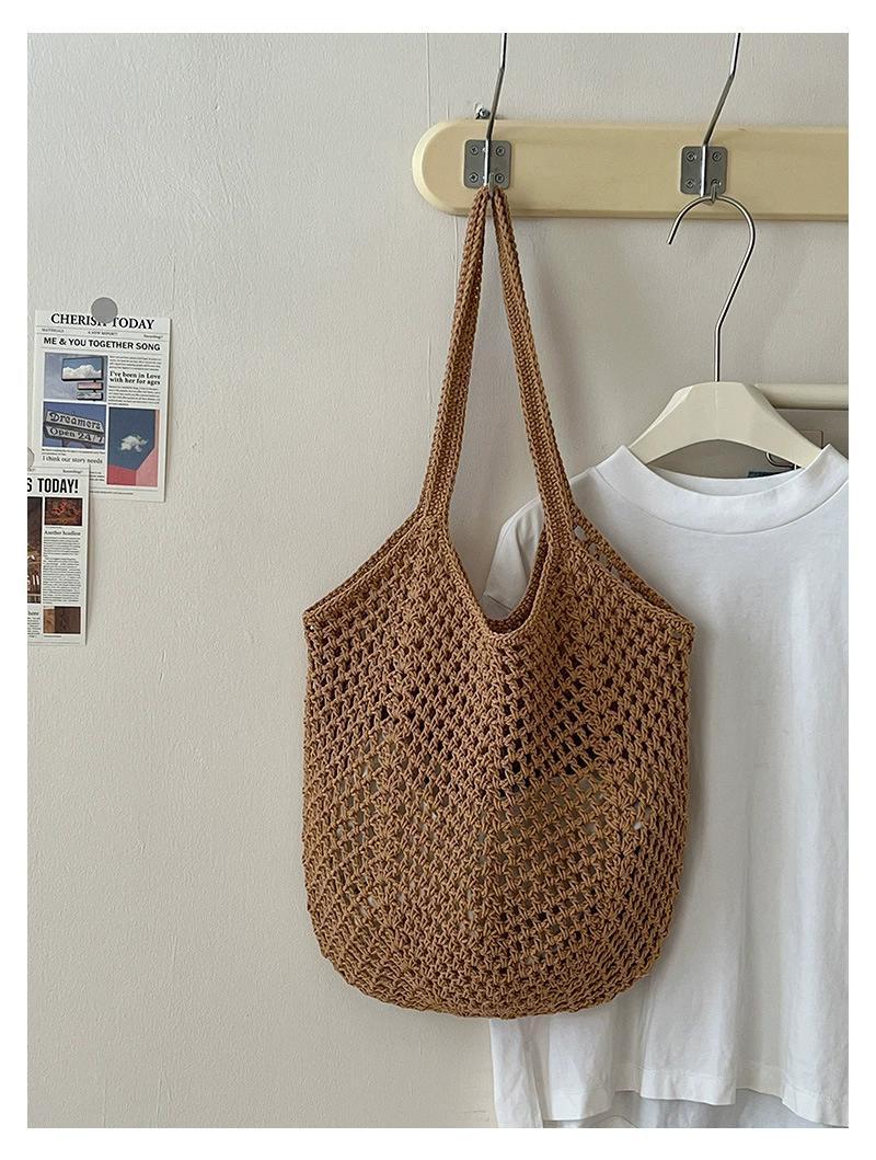Hollowed-out Knit Bag