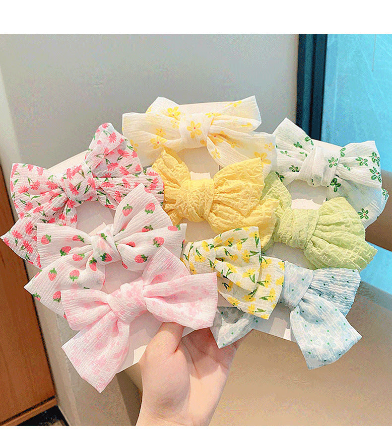Children's Bow Hair Barrette