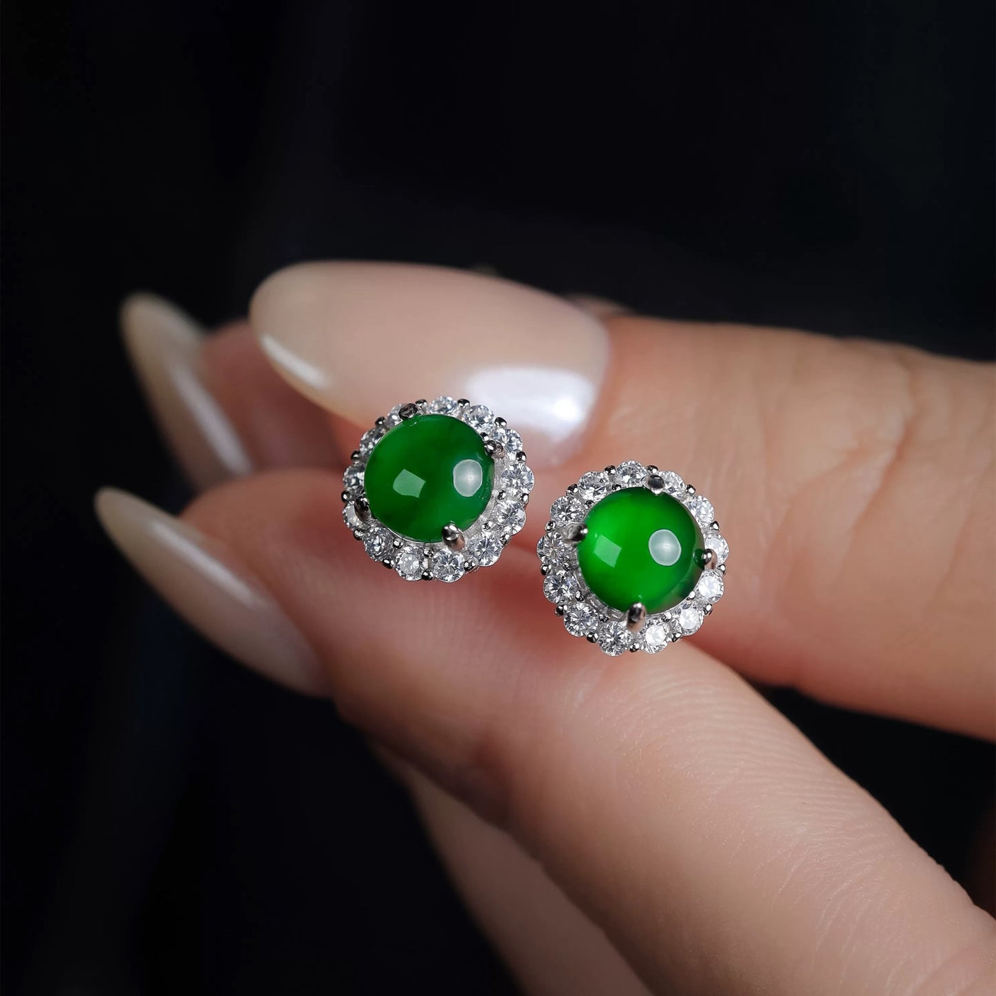 Imitation Chalcedony Earrings