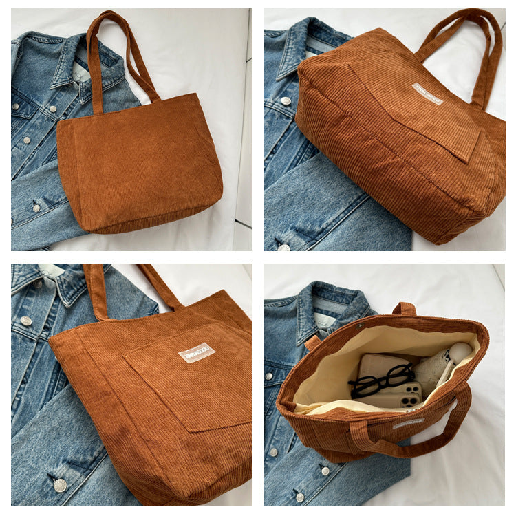 Corduroy Shoulder Bag