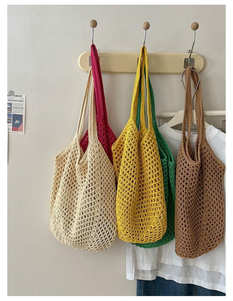 Hollowed-out Knit Bag