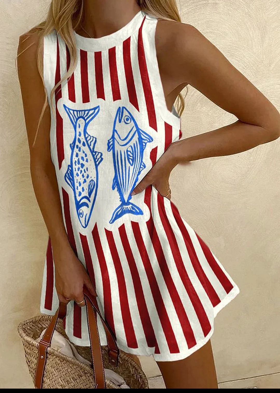 Fish Pattern Sleeveless