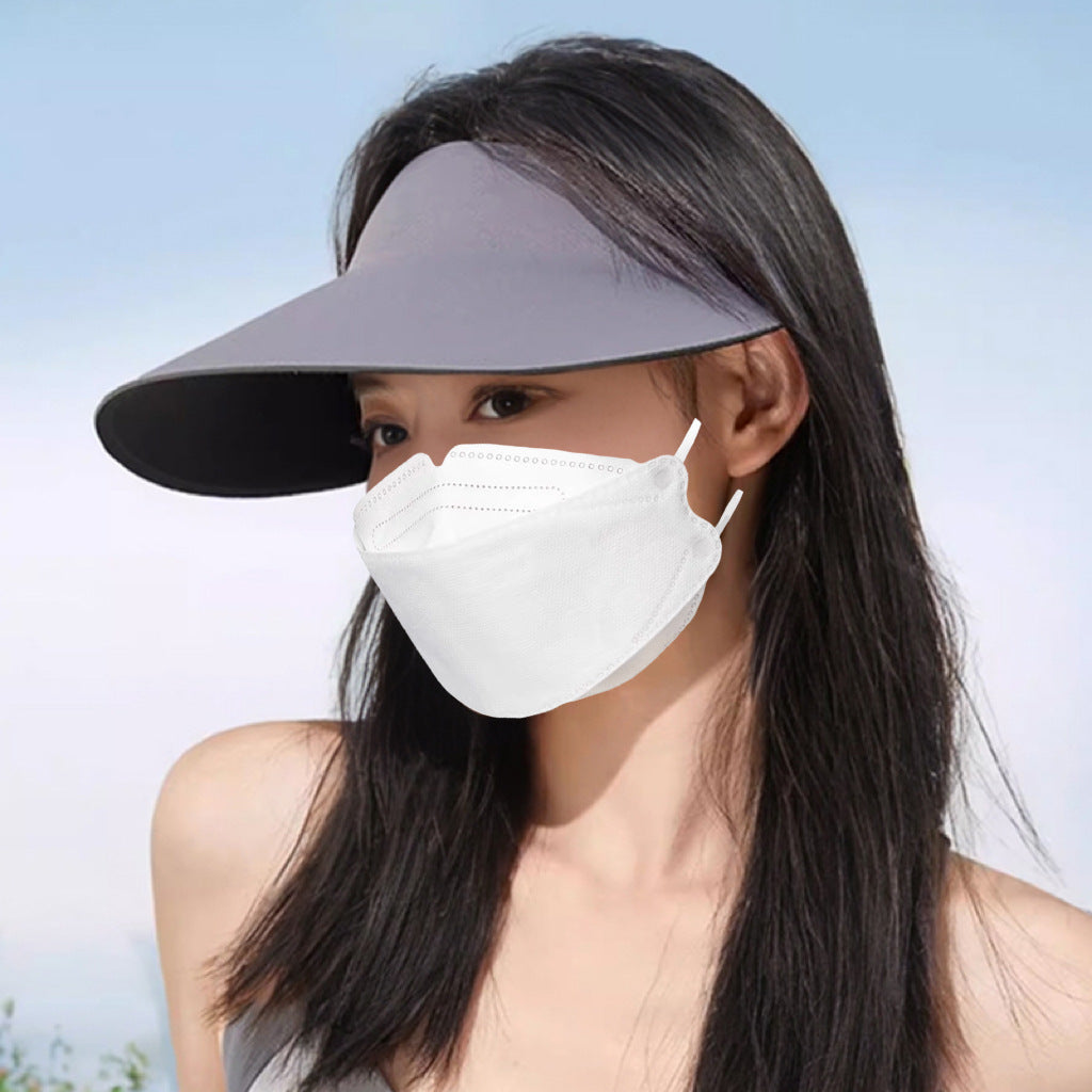 Seamless One-piece Sun Protection Ice Silk Foldable Sun Hat