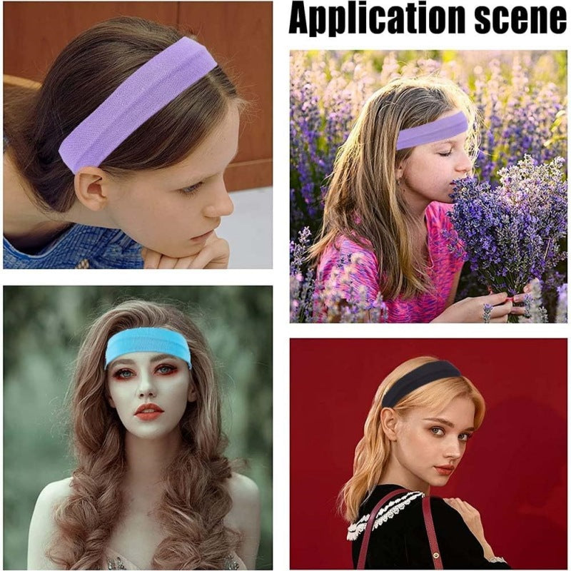 Solid Color High Elastic Headband Yoga Sports Headband