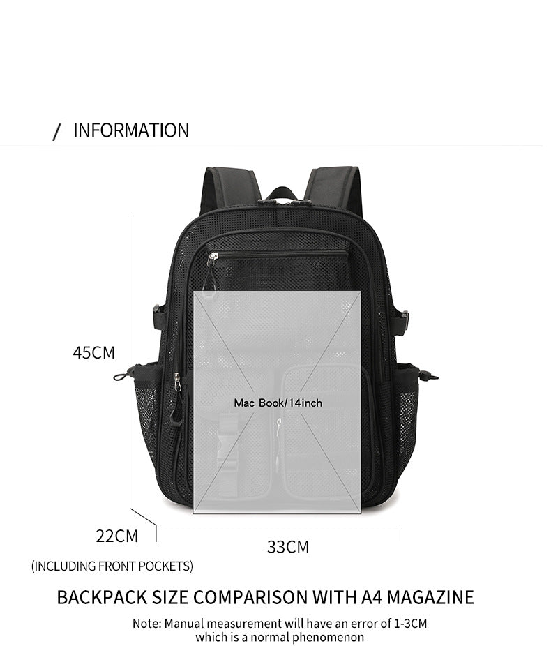 Hollow Out Multi Pockets Backpack