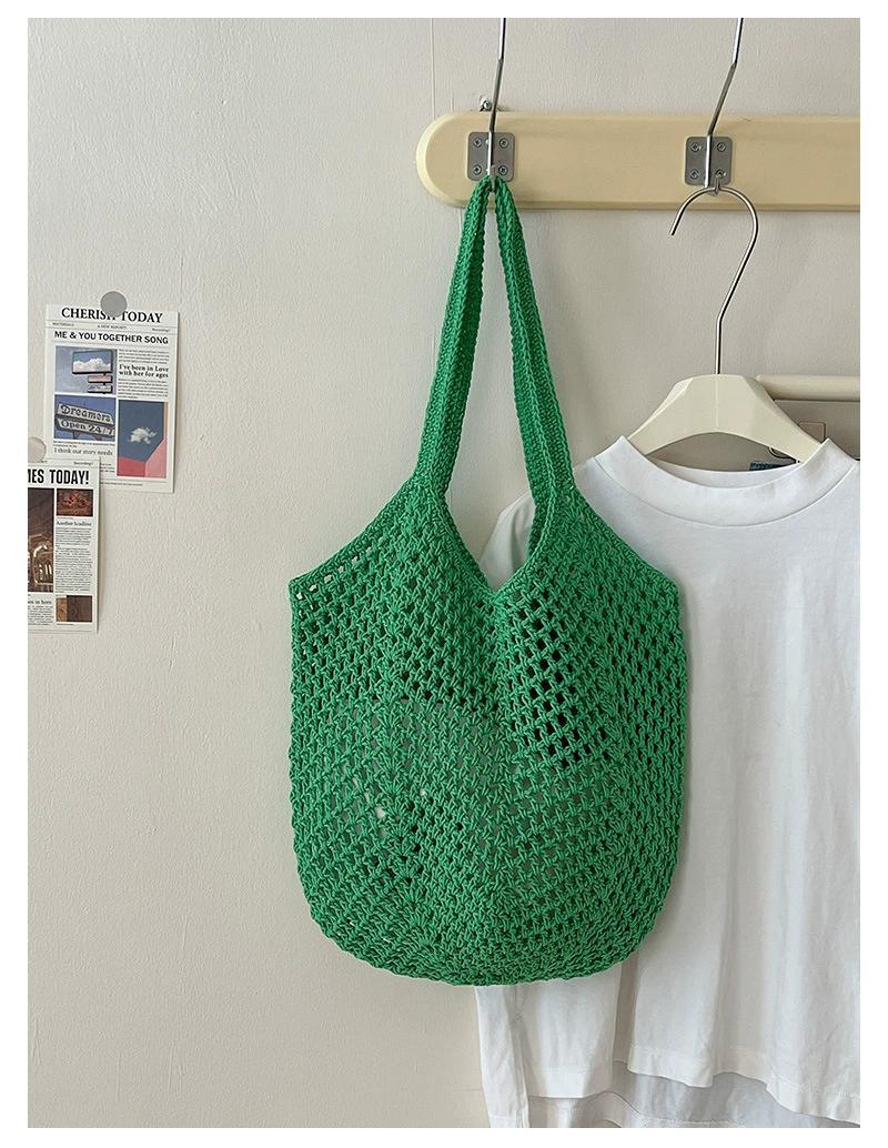 Hollowed-out Knit Bag