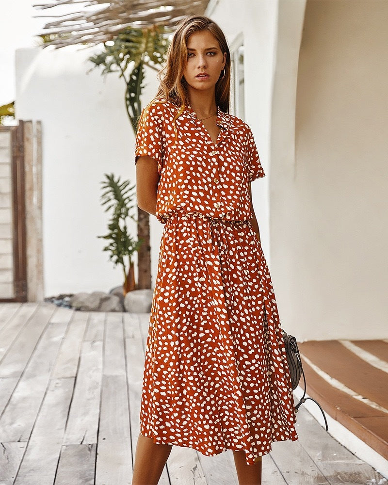 Dots Print Dress