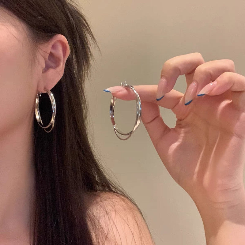 Double Circle Earrings