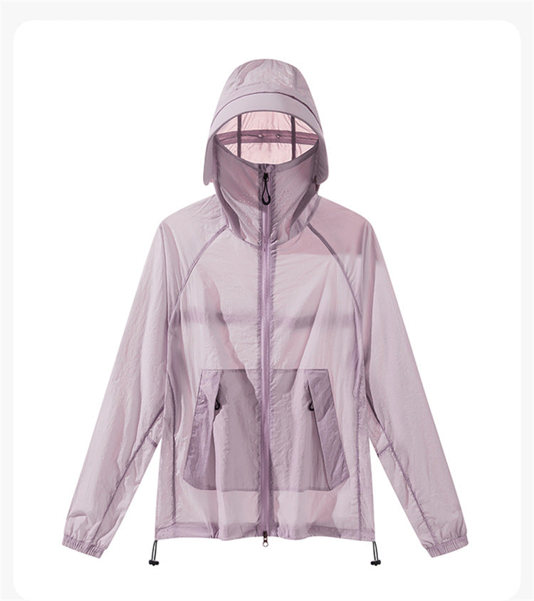 Unisex Hooded Lightweight Sun Protection Clothing