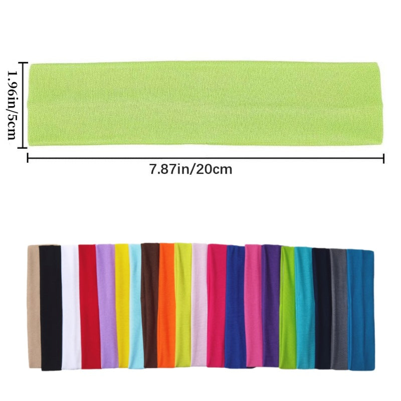 Solid Color High Elastic Headband Yoga Sports Headband