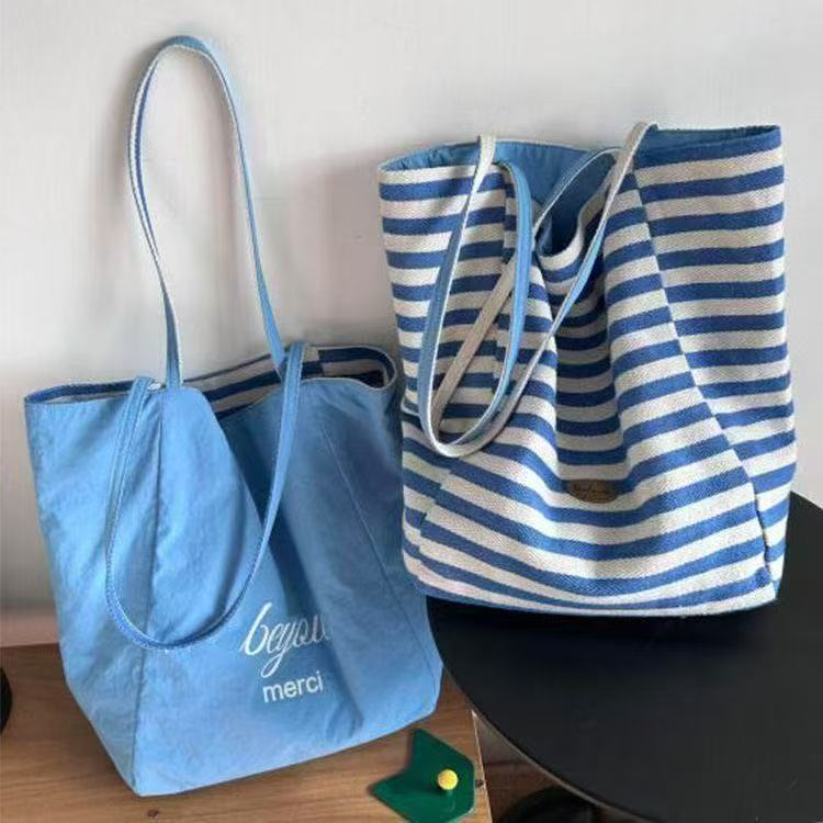 Striped Canvas Bag